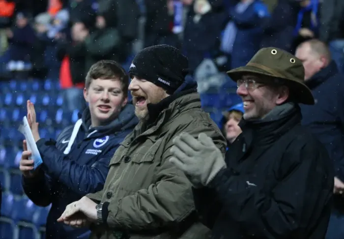Framed Print : Intense Championship Showdown: Brighton and Hove Albion vs. Blackburn Rovers at Ewood Park (16 January 2016)