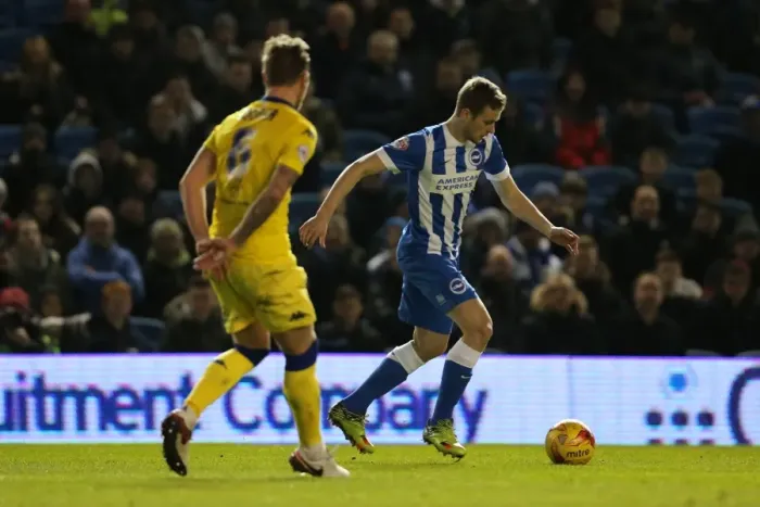 Framed Print : Intense Championship Showdown: Brighton & Hove Albion vs. Leeds United - 29 February 2016 Framed Print : Intense Championship Showdown: Brighton & Hove Albion vs. Leeds United - 29 February 2016