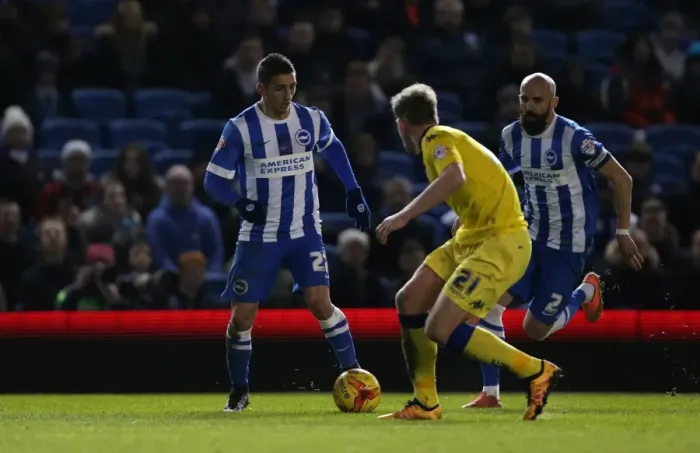 Framed Print : Intense Championship Showdown: Brighton & Hove Albion vs. Leeds United - 29 February 2016 Framed Print : Intense Championship Showdown: Brighton & Hove Albion vs. Leeds United - 29 February 2016