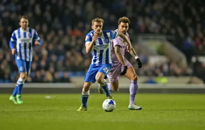 Framed Print : Intense Championship Showdown: Brighton and Hove Albion vs. Reading (15 March 2016) Framed Print : Intense Championship Showdown: Brighton and Hove Albion vs. Reading (15 March 2016)