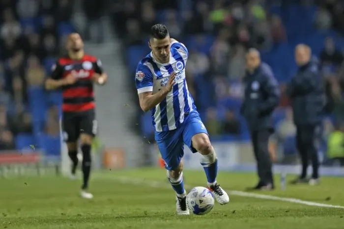 Framed Print : Intense Championship Showdown: Brighton and Hove Albion vs. QPR (19APR16) Framed Print : Intense Championship Showdown: Brighton and Hove Albion vs. QPR (19APR16)