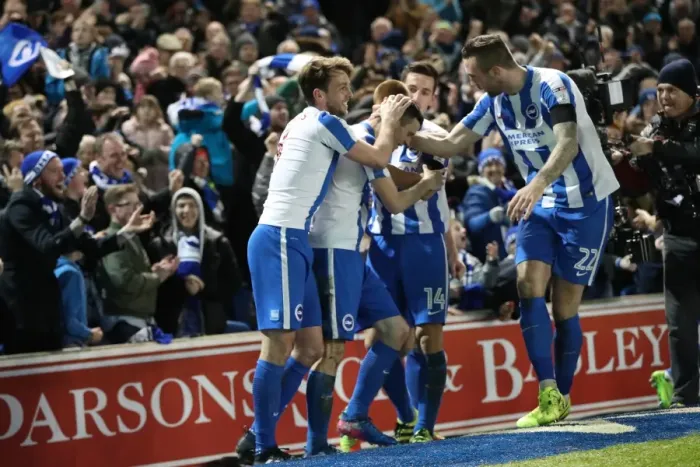 Framed Print : Intense Championship Showdown: Brighton and Hove Albion vs. Reading (25FEB17) Framed Print : Intense Championship Showdown: Brighton and Hove Albion vs. Reading (25FEB17)