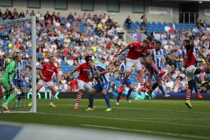 Framed Print : Intense Championship Showdown: Brighton and Hove Albion vs Barnsley (24SEP16) Framed Print : Intense Championship Showdown: Brighton and Hove Albion vs Barnsley (24SEP16)