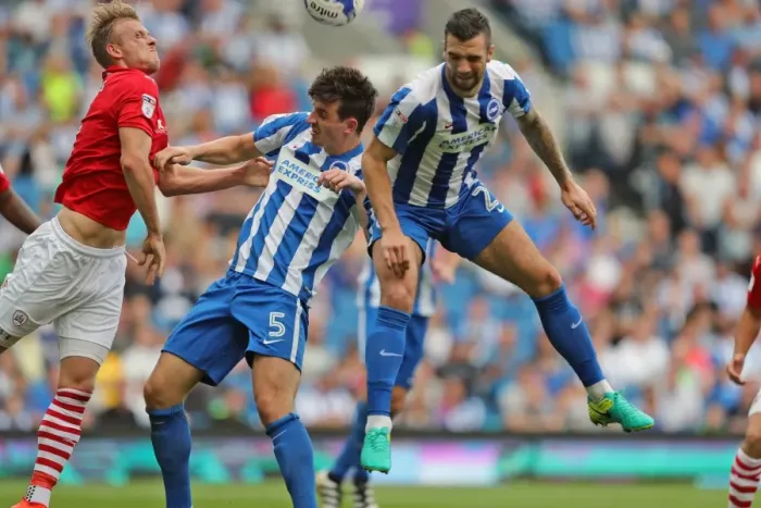 Framed Print : Intense Championship Showdown: Brighton and Hove Albion vs Barnsley (24SEP16) Framed Print : Intense Championship Showdown: Brighton and Hove Albion vs Barnsley (24SEP16)