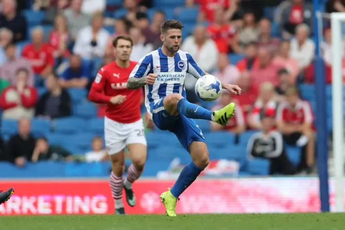 Framed Print : Intense Championship Showdown: Brighton and Hove Albion vs Barnsley (24SEP16)