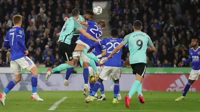 Framed Print : Intense Clash: Leicester City vs. Brighton & Hove Albion in Carabao Cup at King Power Stadium (27OCT21) Framed Print : Intense Clash: Leicester City vs. Brighton & Hove Albion in Carabao Cup at King Power Stadium (27OCT21)