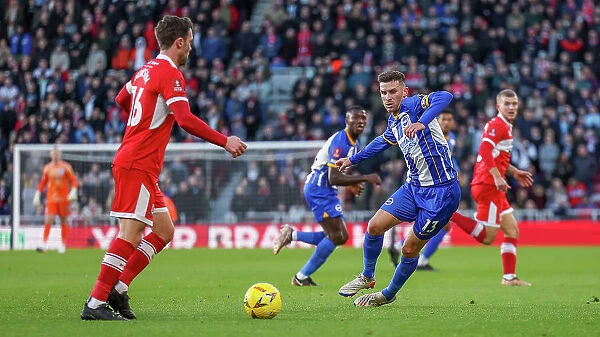 Intense FA Cup Third Round Clash: Middlesbrough vs. Brighton and Hove Albion (07JAN23)