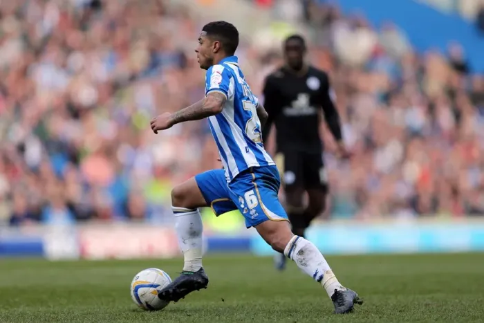 Framed Print : Intense Focus: Liam Bridcutt's Moment of Concentration in Brighton & Hove Albion vs Leicester City (April 6, 2013) Framed Print : Intense Focus: Liam Bridcutt's Moment of Concentration in Brighton & Hove Albion vs Leicester City (April 6, 2013)