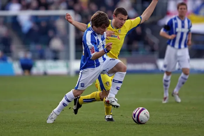 Framed Print : Intense Moment at the Amex: Leeds United vs. Brighton & Hove Albion (2007-08) Framed Print : Intense Moment at the Amex: Leeds United vs. Brighton & Hove Albion (2007-08)