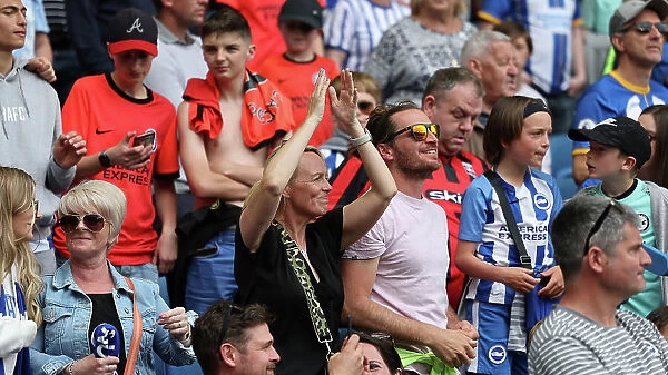 Intense Moment on the Field: Brighton & Hove Albion vs Southampton (21MAY23)