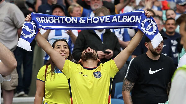 Intense Moment on the Pitch: Brighton & Hove Albion vs Southampton (21MAY23)