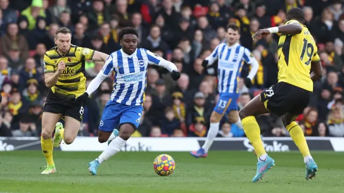 Framed Print : Intense Moment: Watford vs. Brighton & Hove Albion, Premier League Rivalry (12FEB22) Framed Print : Intense Moment: Watford vs. Brighton & Hove Albion, Premier League Rivalry (12FEB22)