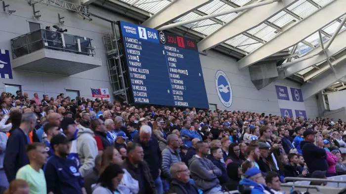 Framed Print : Intense Premier League Clash: Brighton & Hove Albion vs. Southampton (24APR22) Framed Print : Intense Premier League Clash: Brighton & Hove Albion vs. Southampton (24APR22)