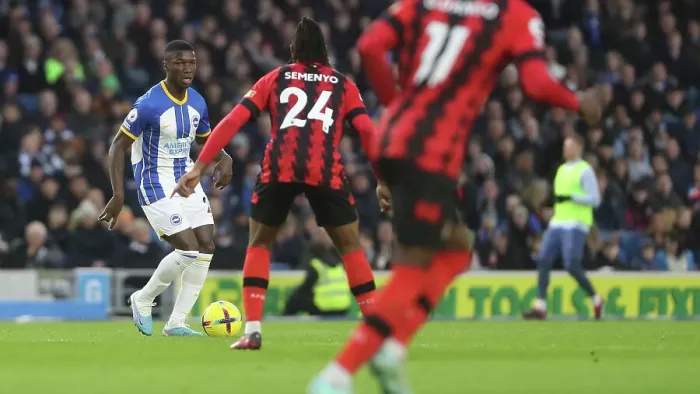 Framed Print : Intense Premier League Clash: Brighton & Hove Albion vs. Bournemouth (04FEB23) Framed Print : Intense Premier League Clash: Brighton & Hove Albion vs. Bournemouth (04FEB23)