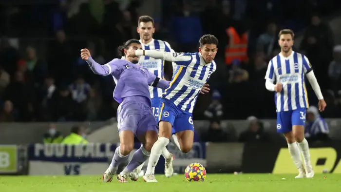 Framed Print : Intense Premier League Clash: Brighton & Hove Albion vs Leeds United - 27th November 2021 Framed Print : Intense Premier League Clash: Brighton & Hove Albion vs Leeds United - 27th November 2021