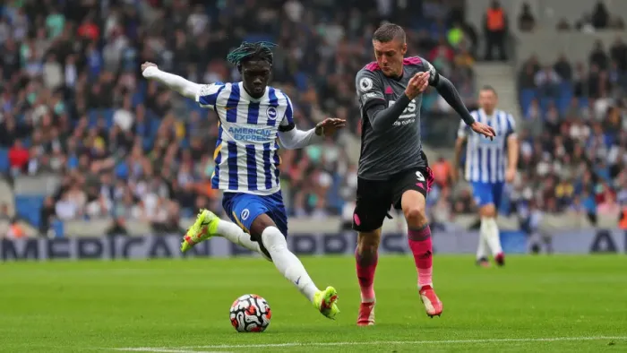 Framed Print : Intense Premier League Clash: Brighton & Hove Albion vs Leicester City (19SEP21) Framed Print : Intense Premier League Clash: Brighton & Hove Albion vs Leicester City (19SEP21)