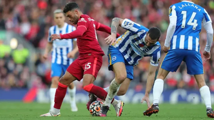 Framed Print : Intense Premier League Clash: Liverpool vs. Brighton & Hove Albion at Anfield (30.10.21) Framed Print : Intense Premier League Clash: Liverpool vs. Brighton & Hove Albion at Anfield (30.10.21)