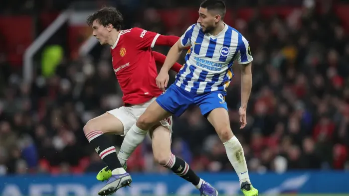 Framed Print : Intense Premier League Clash: Manchester United vs. Brighton and Hove Albion (15FEB22) Framed Print : Intense Premier League Clash: Manchester United vs. Brighton and Hove Albion (15FEB22)