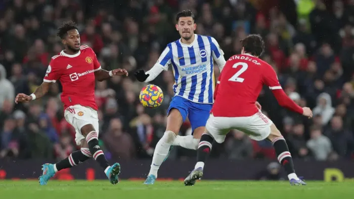 Framed Print : Intense Premier League Clash: Manchester United vs. Brighton and Hove Albion (15FEB22) Framed Print : Intense Premier League Clash: Manchester United vs. Brighton and Hove Albion (15FEB22)