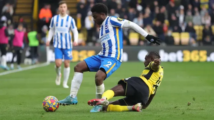 Framed Print : Intense Premier League Clash: Watford vs. Brighton and Hove Albion (12FEB22) Framed Print : Intense Premier League Clash: Watford vs. Brighton and Hove Albion (12FEB22)