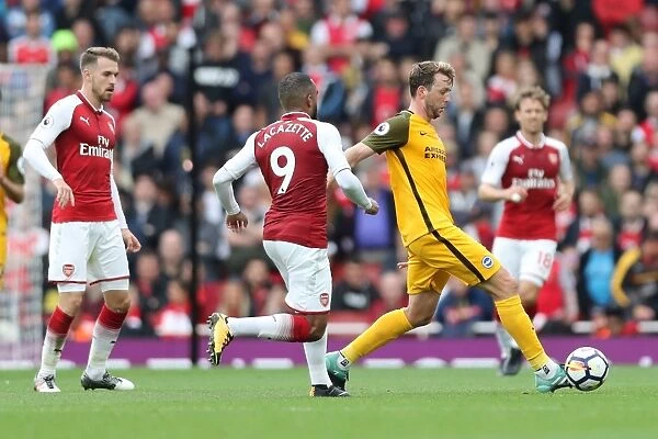 Intense Premier League Showdown: Arsenal vs. Brighton and Hove Albion at Emirates Stadium (1st October 2017)