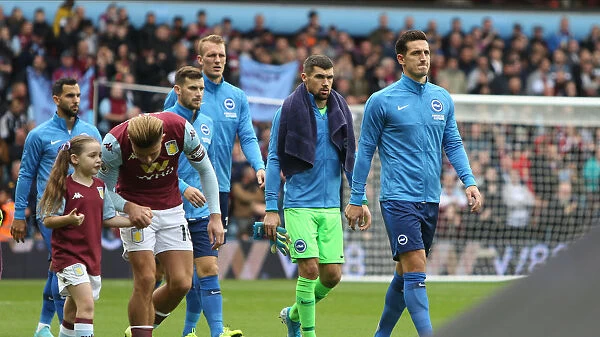 Intense Premier League Showdown: Aston Villa vs. Brighton and Hove Albion at Villa Park (19OCT19)