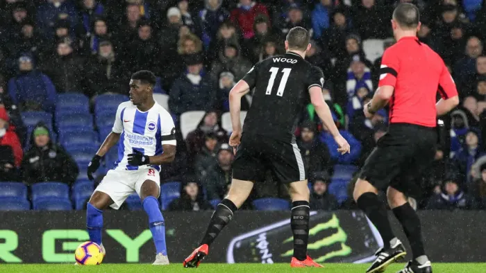 Framed Print : Intense Premier League Showdown: Brighton & Hove Albion vs. Burnley (February 2019) Framed Print : Intense Premier League Showdown: Brighton & Hove Albion vs. Burnley (February 2019)