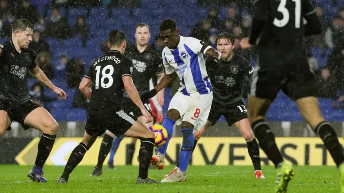 Framed Print : Intense Premier League Showdown: Brighton & Hove Albion vs. Burnley (February 2019) Framed Print : Intense Premier League Showdown: Brighton & Hove Albion vs. Burnley (February 2019)