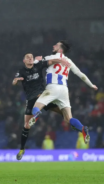 Framed Print : Intense Premier League Showdown: Brighton & Hove Albion vs. Burnley (February 2019)