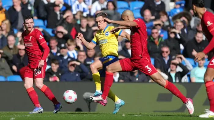 Framed Print : Intense Premier League Showdown: Brighton & Hove Albion vs. Liverpool (12.03.22) Framed Print : Intense Premier League Showdown: Brighton & Hove Albion vs. Liverpool (12.03.22)
