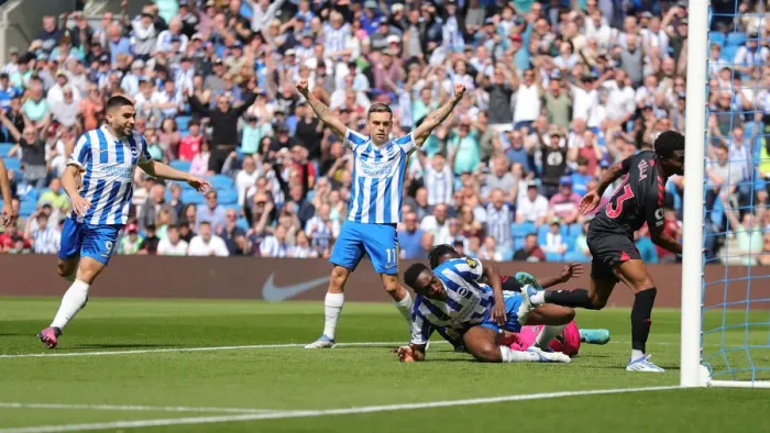 Framed Print : Intense Premier League Showdown: Brighton & Hove Albion vs. Southampton (24APR22) Framed Print : Intense Premier League Showdown: Brighton & Hove Albion vs. Southampton (24APR22)