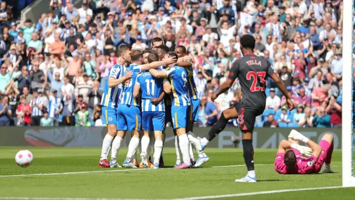 Framed Print : Intense Premier League Showdown: Brighton & Hove Albion vs. Southampton (24APR22)