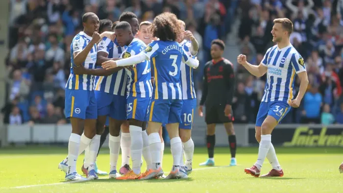 Framed Print : Intense Premier League Showdown: Brighton & Hove Albion vs. Southampton (24APR22) Framed Print : Intense Premier League Showdown: Brighton & Hove Albion vs. Southampton (24APR22)