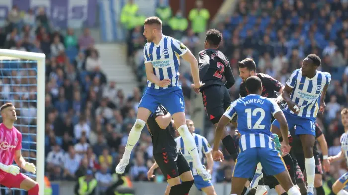 Framed Print : Intense Premier League Showdown: Brighton & Hove Albion vs. Southampton (24APR22)