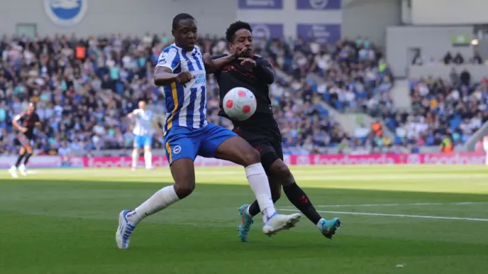 Framed Print : Intense Premier League Showdown: Brighton & Hove Albion vs. Southampton (24APR22) Framed Print : Intense Premier League Showdown: Brighton & Hove Albion vs. Southampton (24APR22)