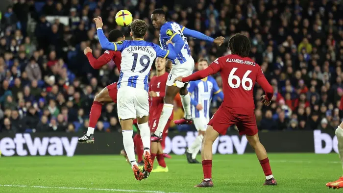 Framed Print : Intense Premier League Showdown: Brighton & Hove Albion vs. Liverpool (14Jan23) Framed Print : Intense Premier League Showdown: Brighton & Hove Albion vs. Liverpool (14Jan23)