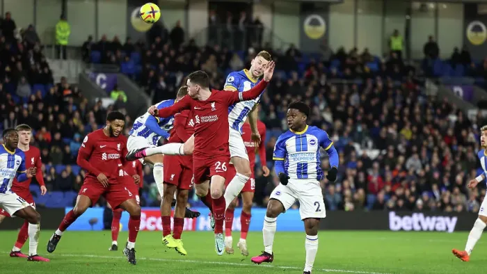 Framed Print : Intense Premier League Showdown: Brighton & Hove Albion vs. Liverpool (14Jan23)