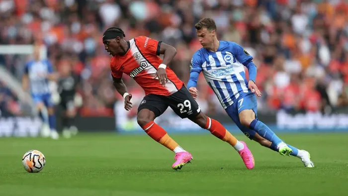 Framed Print : Intense Premier League Showdown: Brighton & Hove Albion vs. Luton Town (12AUG23) Framed Print : Intense Premier League Showdown: Brighton & Hove Albion vs. Luton Town (12AUG23)