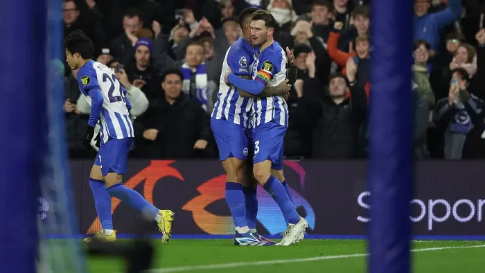 Framed Print : Intense Premier League Showdown: Brighton & Hove Albion vs. Brentford (06DEC23) Framed Print : Intense Premier League Showdown: Brighton & Hove Albion vs. Brentford (06DEC23)