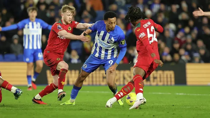 Framed Print : Intense Premier League Showdown: Brighton & Hove Albion vs. Wolverhampton Wanderers (January 21, 2024) Framed Print : Intense Premier League Showdown: Brighton & Hove Albion vs. Wolverhampton Wanderers (January 21, 2024)