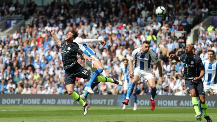 Framed Print : Intense Premier League Showdown: Brighton & Hove Albion vs Manchester City (May 12, 2019) Framed Print : Intense Premier League Showdown: Brighton & Hove Albion vs Manchester City (May 12, 2019)
