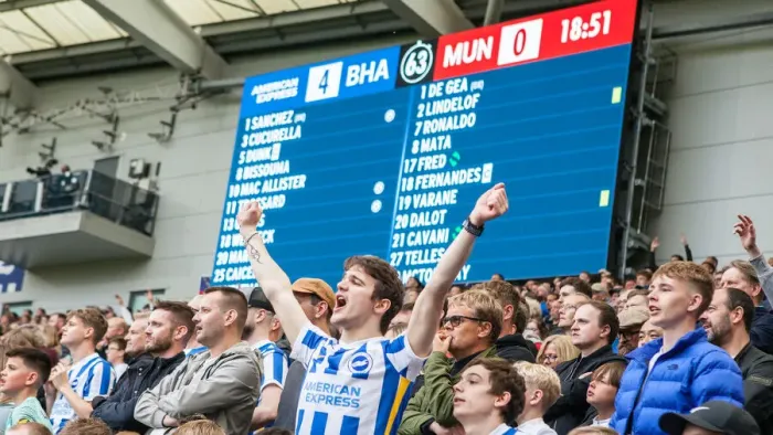 Framed Print : Intense Premier League Showdown: Brighton & Hove Albion vs Manchester United (4th May 2022) Framed Print : Intense Premier League Showdown: Brighton & Hove Albion vs Manchester United (4th May 2022)