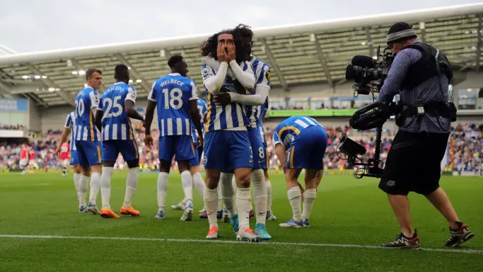 Framed Print : Intense Premier League Showdown: Brighton & Hove Albion vs Manchester United (4th May 2022) Framed Print : Intense Premier League Showdown: Brighton & Hove Albion vs Manchester United (4th May 2022)