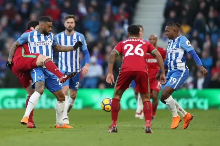 Framed Print : Intense Premier League Showdown: Brighton & Hove Albion vs Swansea City (24FEB18) Framed Print : Intense Premier League Showdown: Brighton & Hove Albion vs Swansea City (24FEB18)