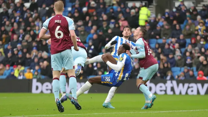 Framed Print : Intense Premier League Showdown: Brighton vs. Burnley (19FEB22) Framed Print : Intense Premier League Showdown: Brighton vs. Burnley (19FEB22)