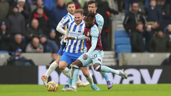 Framed Print : Intense Premier League Showdown: Brighton vs. Burnley (19FEB22) Framed Print : Intense Premier League Showdown: Brighton vs. Burnley (19FEB22)