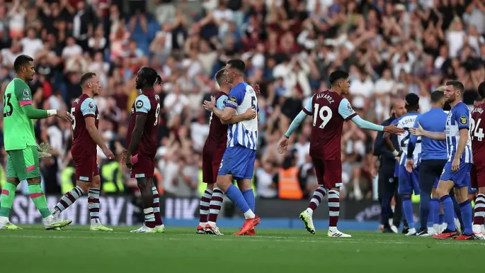 Framed Print : Intense Premier League Showdown: Brighton vs. West Ham (2023 / 24) - American Express Stadium Framed Print : Intense Premier League Showdown: Brighton vs. West Ham (2023 / 24) - American Express Stadium