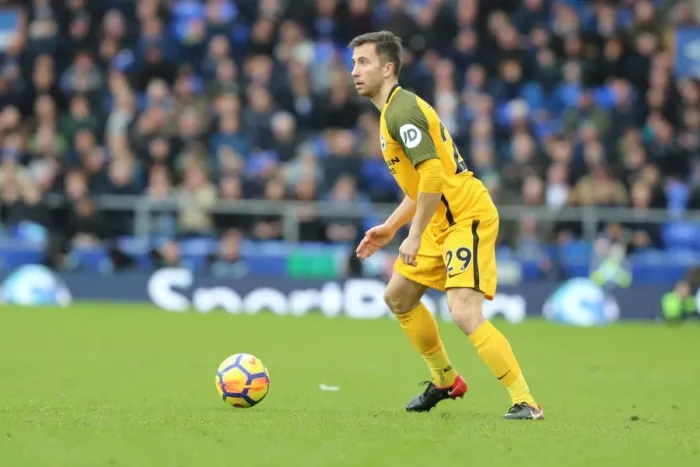 Framed Print : Intense Premier League Showdown: Everton vs. Brighton and Hove Albion at Goodison Park (10MAR18)