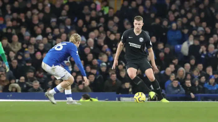 Framed Print : Intense Premier League Showdown: Everton vs. Brighton and Hove Albion at Goodison Park (11JAN20)