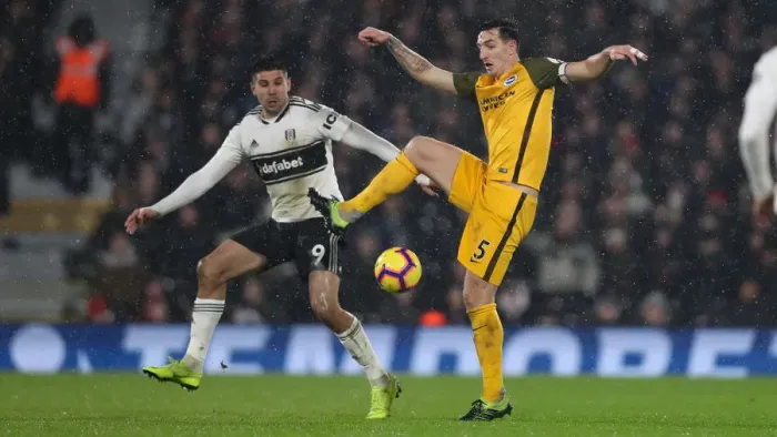 Framed Print : Intense Premier League Showdown: Fulham vs. Brighton and Hove Albion at Craven Cottage (29 JAN 19)